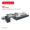 Sheeter de papel rotativo de alta precisión con cuchillo de espiral doble