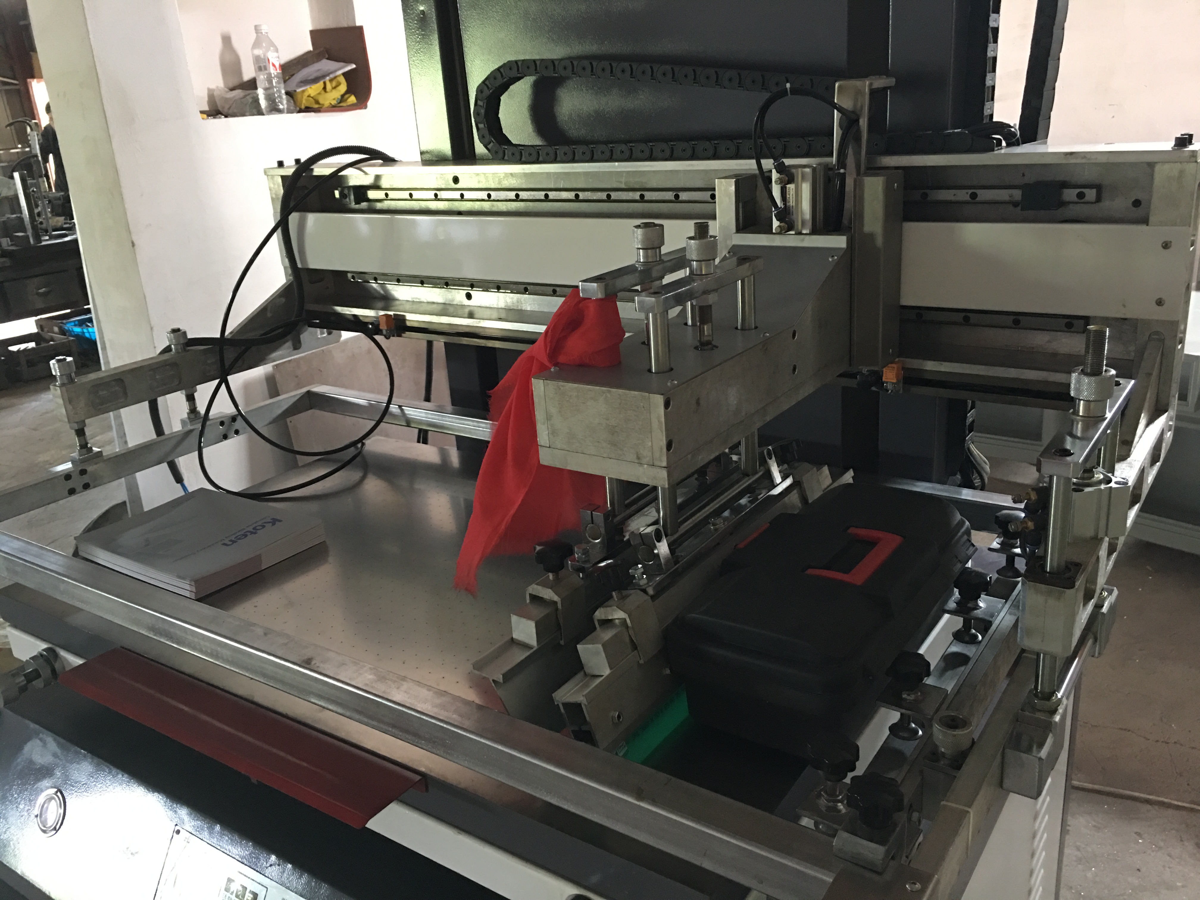 Máquina de impresión de pantalla horizontal